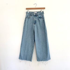 Zara High Waisted Wide Leg Jeans